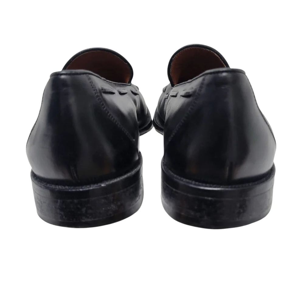 BOSTONIAN Tassel Genuine Leather Black Loafer Dress Shoes Style #28685 Size 10M